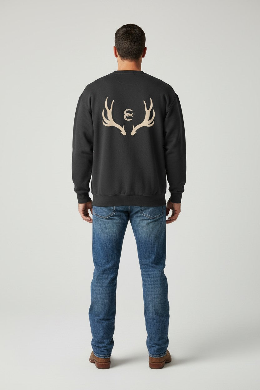 Gray Antler Crewneck